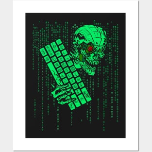 Computer Code Monster Hacker Gamer Coder Posters and Art